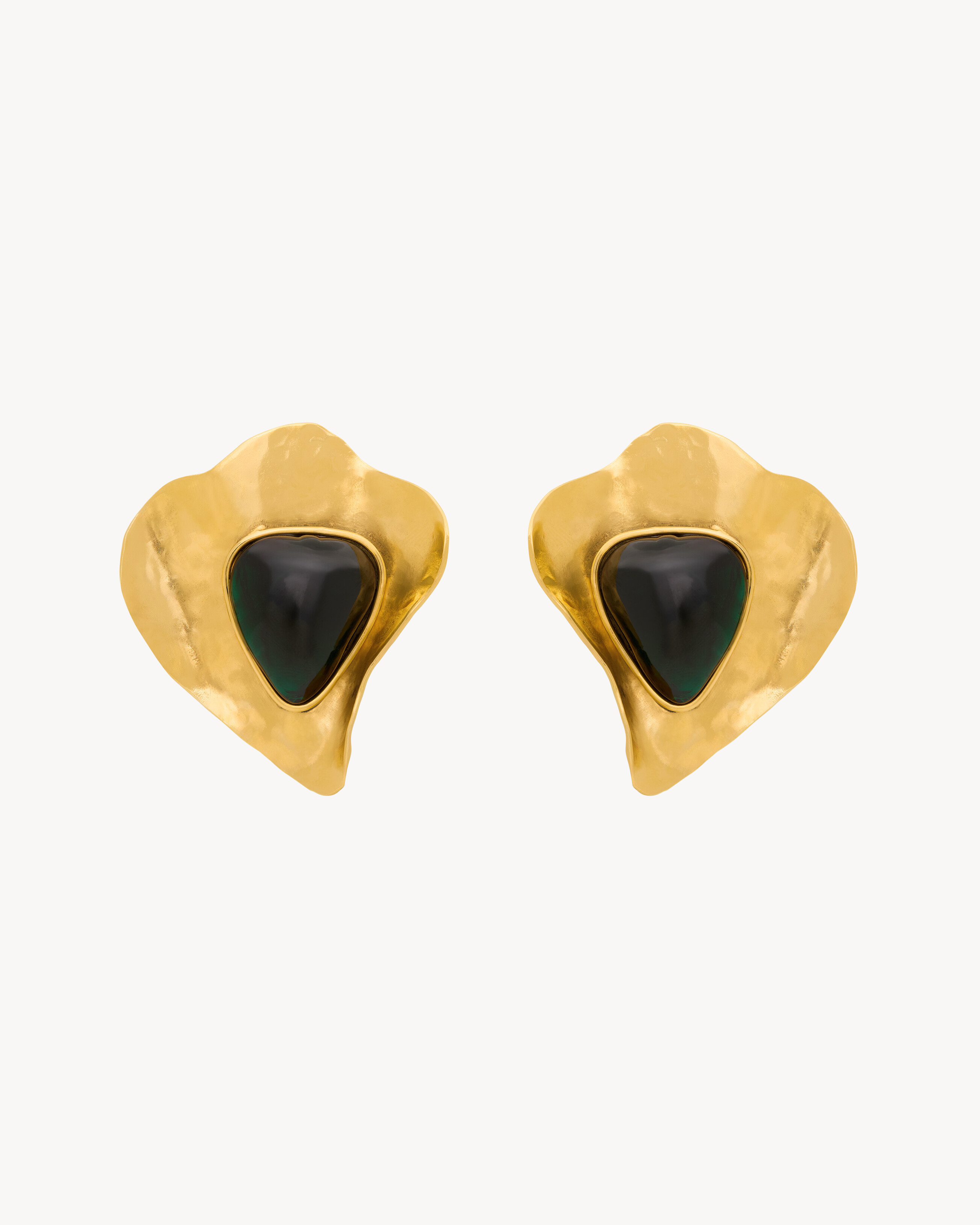 petal earrings in resin and metal | Saint Laurent Inc. (Global)