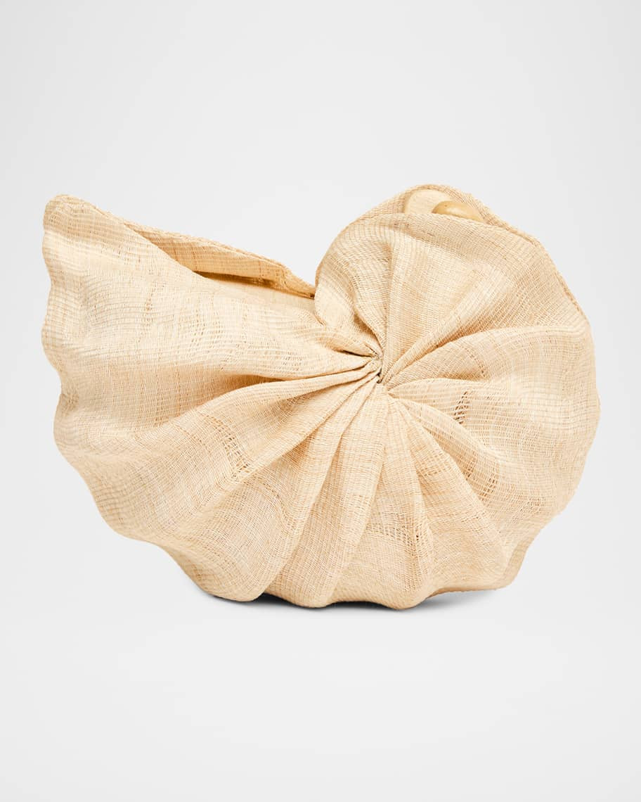POOLSIDE The Origami Nautilus Shell Clutch Bag | Neiman Marcus