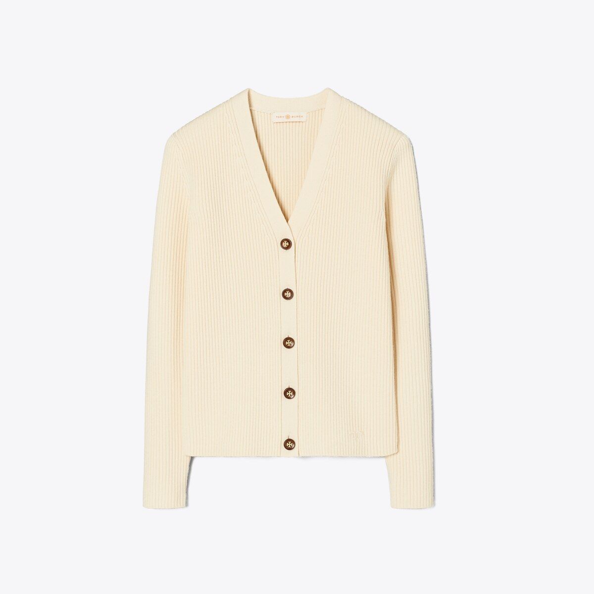 Ribbed Merino Wool Cardigan | Tory Burch (US)