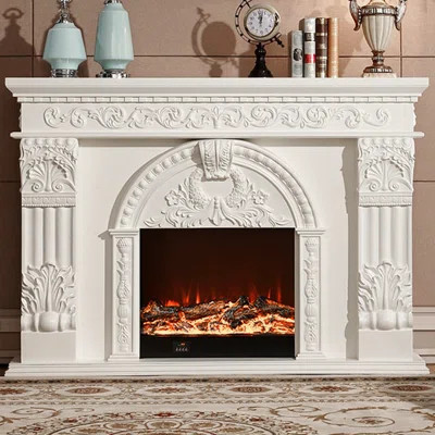 70.87" White Without Heating Landscape Electric Fireplace | Wayfair North America