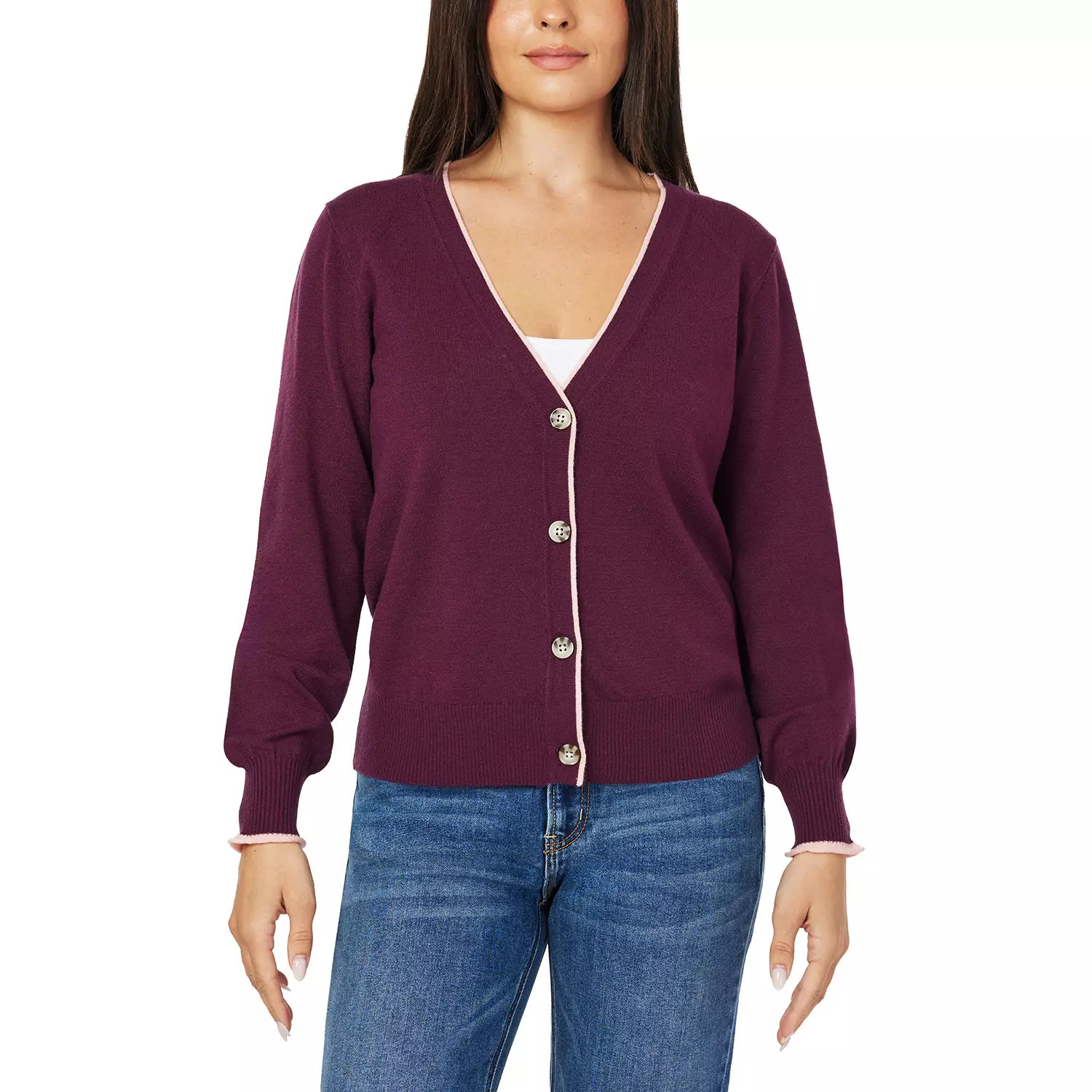 Scotch and Soda Women's Cardigan Burgundy M:- Burgundy, M | Sam's Club