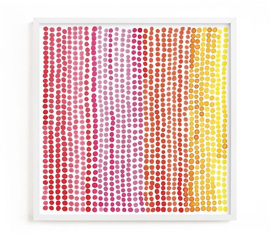 Minted® Rainbow Dots Wall Art by  Kerry Doyle | Pottery Barn Kids