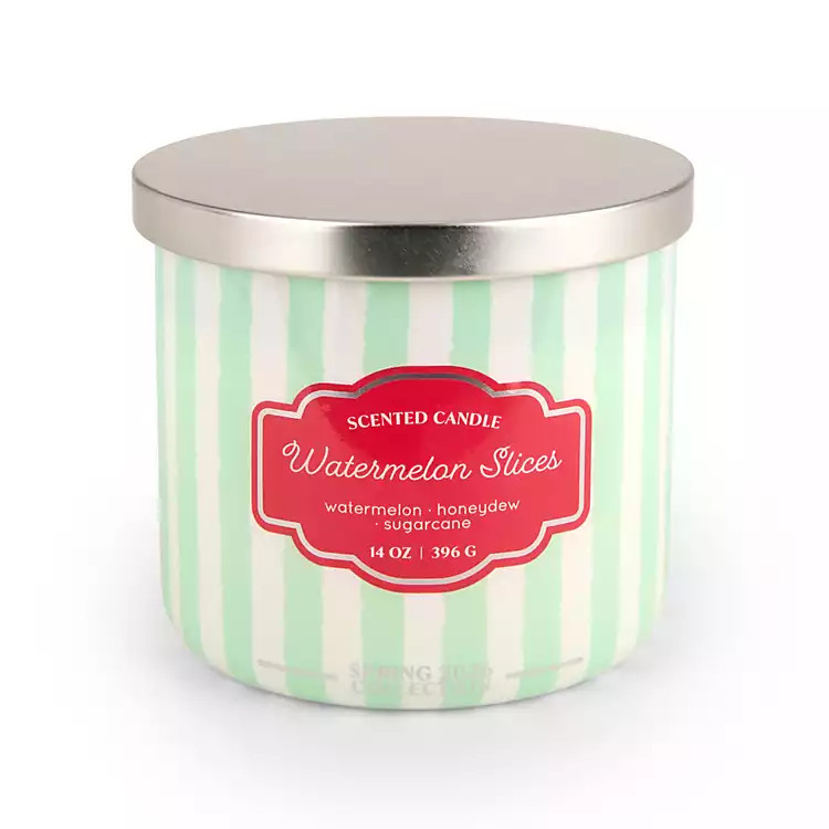 New! Watermelon Slices 3-Wick Jar Candle | Kirklands
