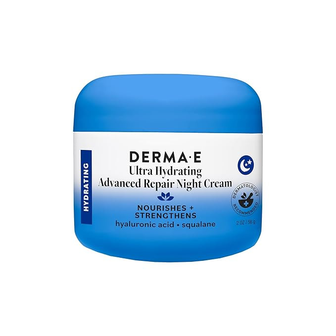 Derma E Ultra Hydrating Night Cream, Advanced Repair Overnight Face Moisturizer with Hyaluronic A... | Amazon (US)