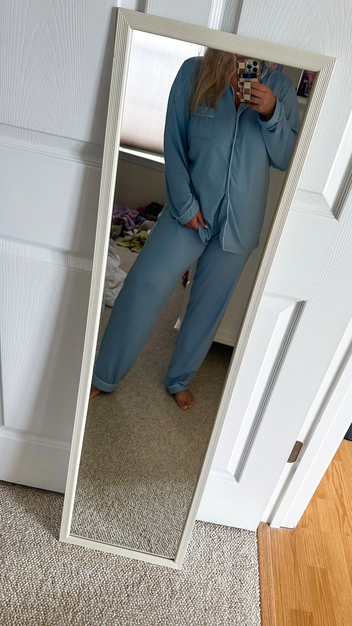 ✨The postpartum purchase I STILL live in✨ These buttery soft blue button-up PJs from Amazon were a lifesaver when I first brought baby home (hello, easy nursing + comfort 🙌). Fast forward and I still reach for them every single week—they’re that good! 💙

#AmazonFinds #LTKSleepwear #ButterySoft

#LTKStyleTip #LTKFamily #LTKFindsUnder100