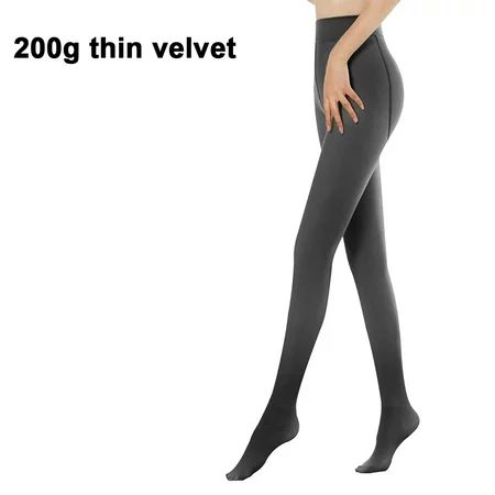 1 Pair Flawless Legs Fake Translucent Warm Fleece Pantyhose for Women Fleece Lined Tights Pant Autum | Walmart (US)