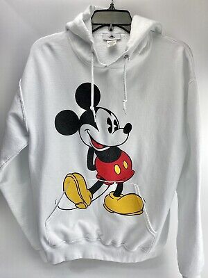 Mickey Mouse Disney Parks Original White Hoodie Sweatshirt Unisex Medium EUC  | eBay | eBay US