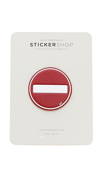 Anya Hindmarch No Entry Sticker - Red | Shopbop