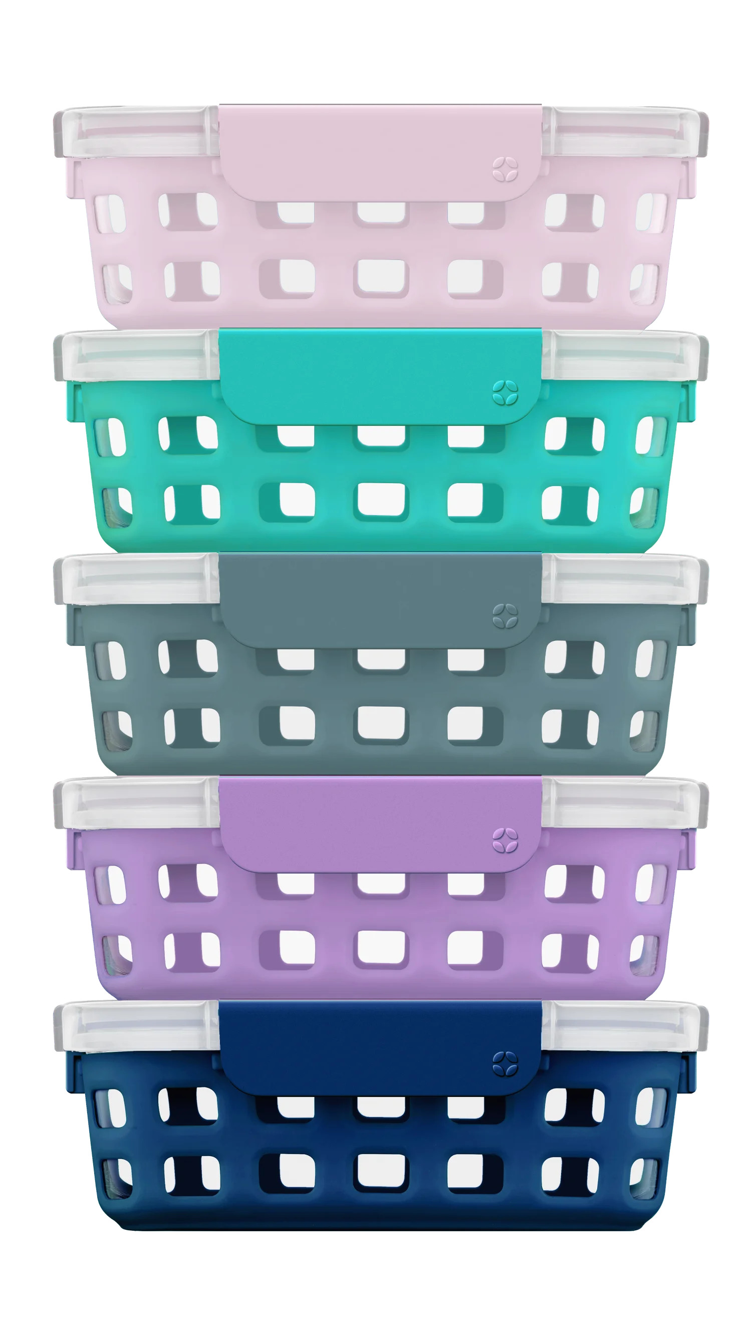 Ello Glass 3.4 Cup 27 Ounce Duraglass Food Storage Meal Prep Container Set, 10 Piece | Walmart (US)