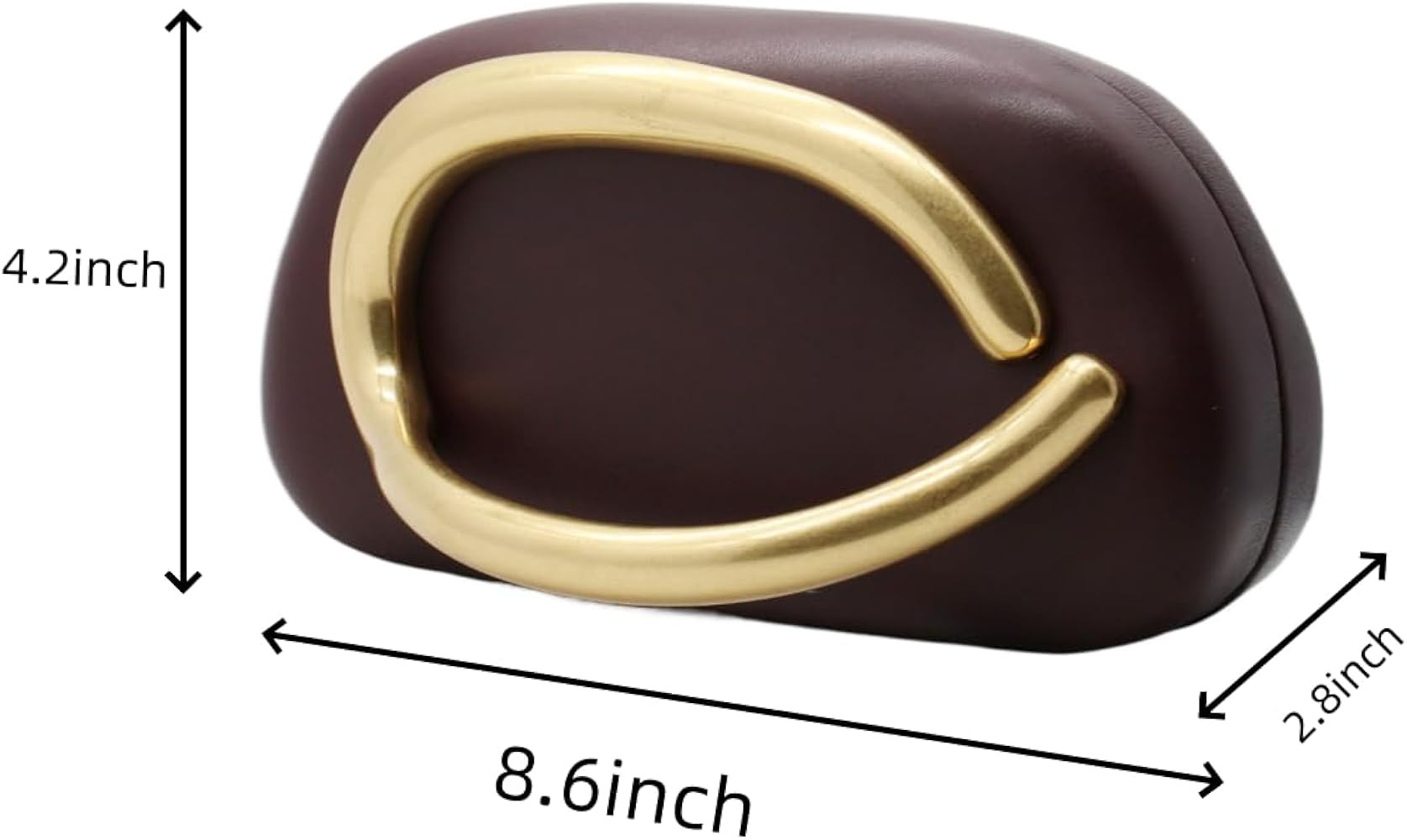 Women PU Leather Metal Handle Handbag Trendy Commuting Compact Stone Purse Hand-held Causal Shoul... | Amazon (US)