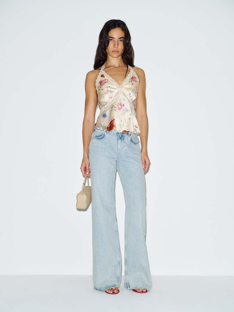 Monica Silk Top | Reformation (Global)