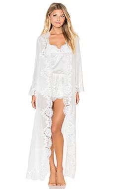 homebodii Helena Long Robe in White from Revolve.com | Revolve Clothing (Global)