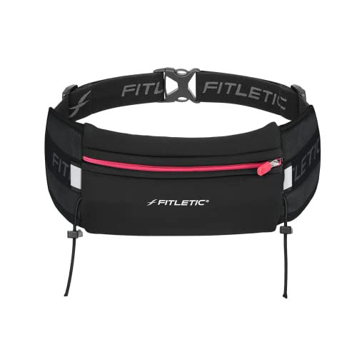 Fitletic Ultimate I Race Running Belt for Triathlons, Marathons – Water Resistant, Lightweight, Low Profile & Patented No Bounce- For Men & Women –– Ultra-Soft Dual Adjust Waist Belt- Fits All Phones | Amazon (US)