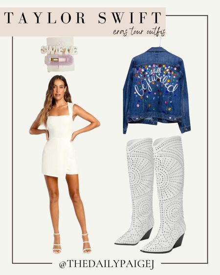Looking for a bejeweled concert outfit for the Taylor Swift Tour? This would be the perfect dress paired with cowboy boots and Taylor swift denim jacket for the eras tour!

Swiftie, Concert, Stadium Bag, Taylor Swift Concert, Lavender Haze, Concert outfit, Taylor Swift Concert Outfit, Lover Concert, Taylor Swift Eras, Taylor’s Version, bejeweled, I’m still sparking, Taylor swift denim, Taylor swift jacket, county concert, cowboy boots

#LTKunder50 #LTKunder100 #LTKFind