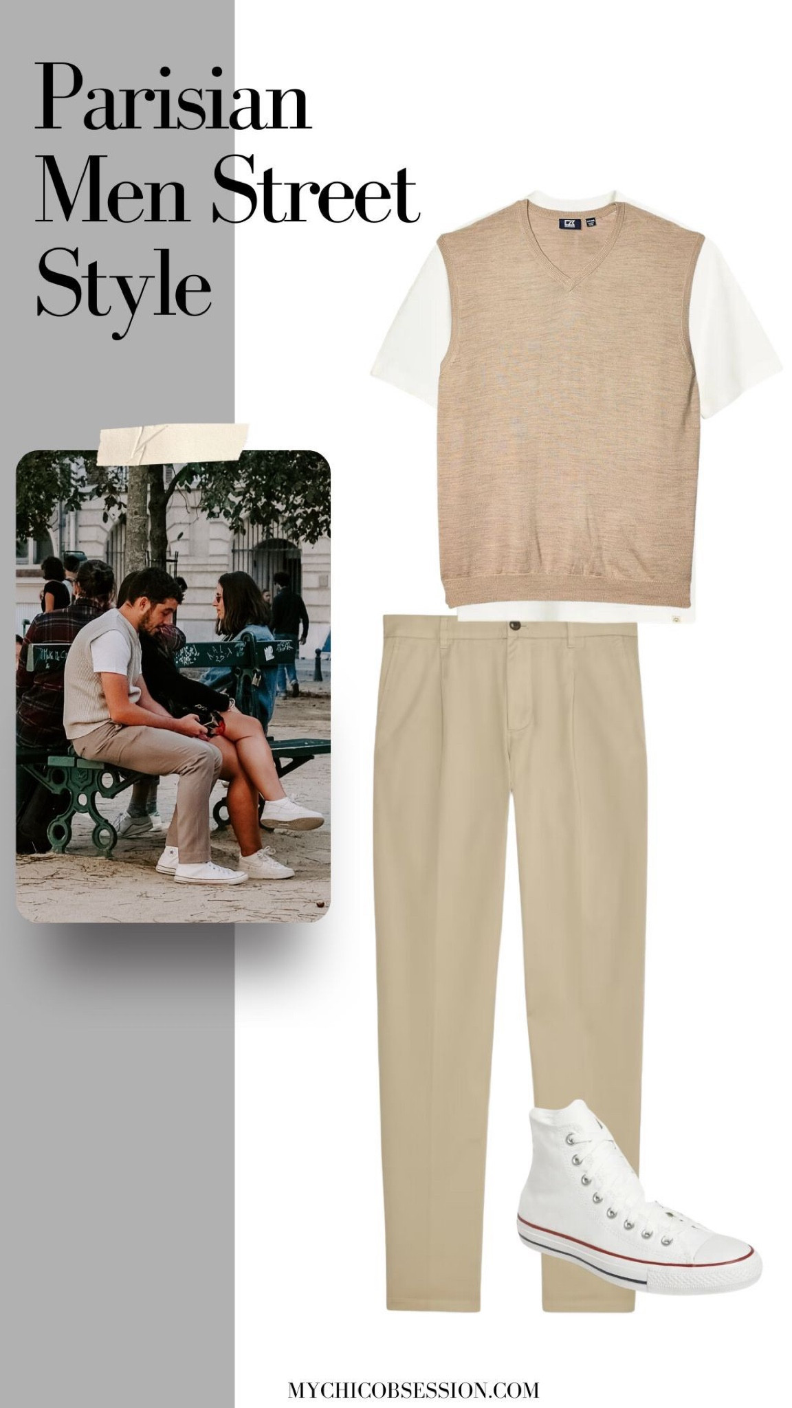 If you haven’t heard, sweater vests CAN be cool! Try a monochromatic look with a pair of khakis and white tee for a more casual version, along with a pair of sneakers. 

#LTKmens #LTKSeasonal #LTKstyletip