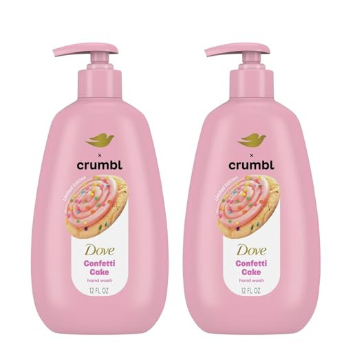 Dove X Crumbl Moisturizing Liquid Hand Wash Confetti Cake | 2-pack, of 12 oz Hand Wash with Pump | Limited Edition (Confetti Cake) | Amazon (US)