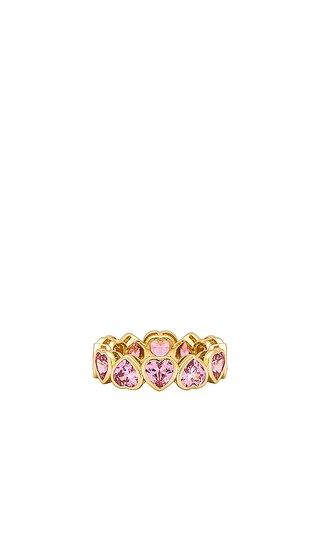 The Much Love Ring in Pink & Gold | Revolve Clothing (Global)