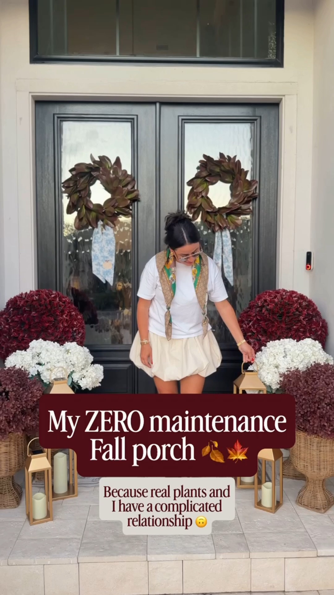 Zero maintenance fall porch
Follow me@miriamobrien on IG and TikTok

#LTKHome #LTKOver40 #LTKSeasonal