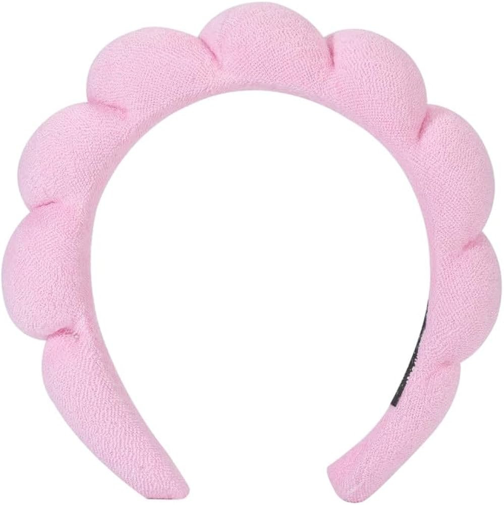 Soft Puffy Headband for Washing Face \u2013 Terry Cloth Skincare & Makeup Removal Hair Band for W... | Amazon (US)