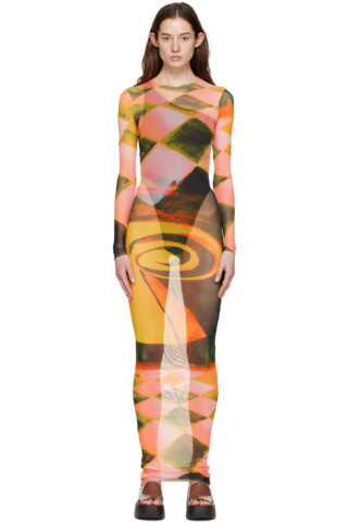 Pink High Tide Maxi Dress | SSENSE