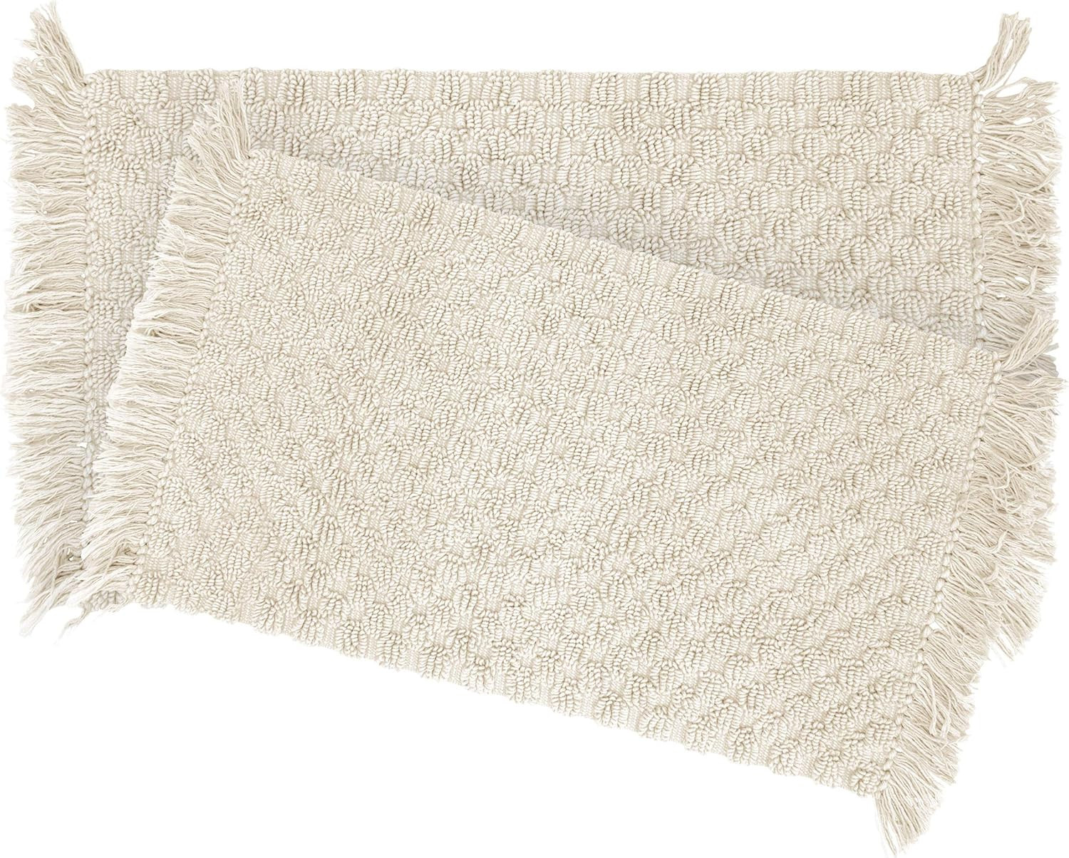 French Connection Arta Bath Rug 17 in. x 24 in./20 in. x 32 in. in Ivory | Amazon (US)