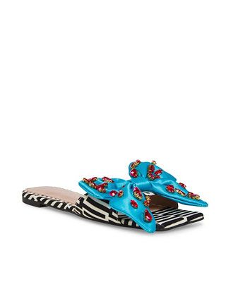 Betsey Johnson Women's Daisy-R Bow Slide Flat Sandals & Reviews - Sandals - Shoes - Macy's | Macys (US)