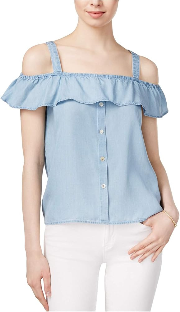 Womens Flounce Knit Blouse | Amazon (US)