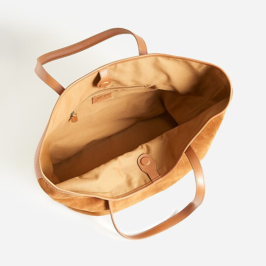 Berkeley tote in leather and suede | J. Crew US