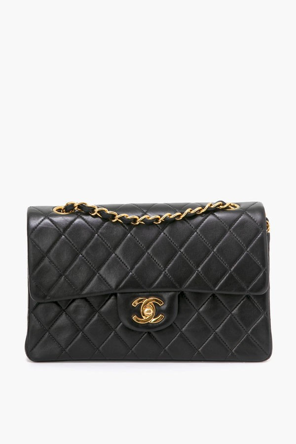 Chanel Black Lambskin 2.55 9 Inch Bag | Tuckernuck (US)