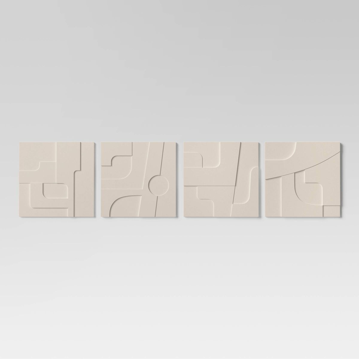 (Set of 4) 12" x 12" 3D Decorative Graphic Tiles - Threshold™ | Target