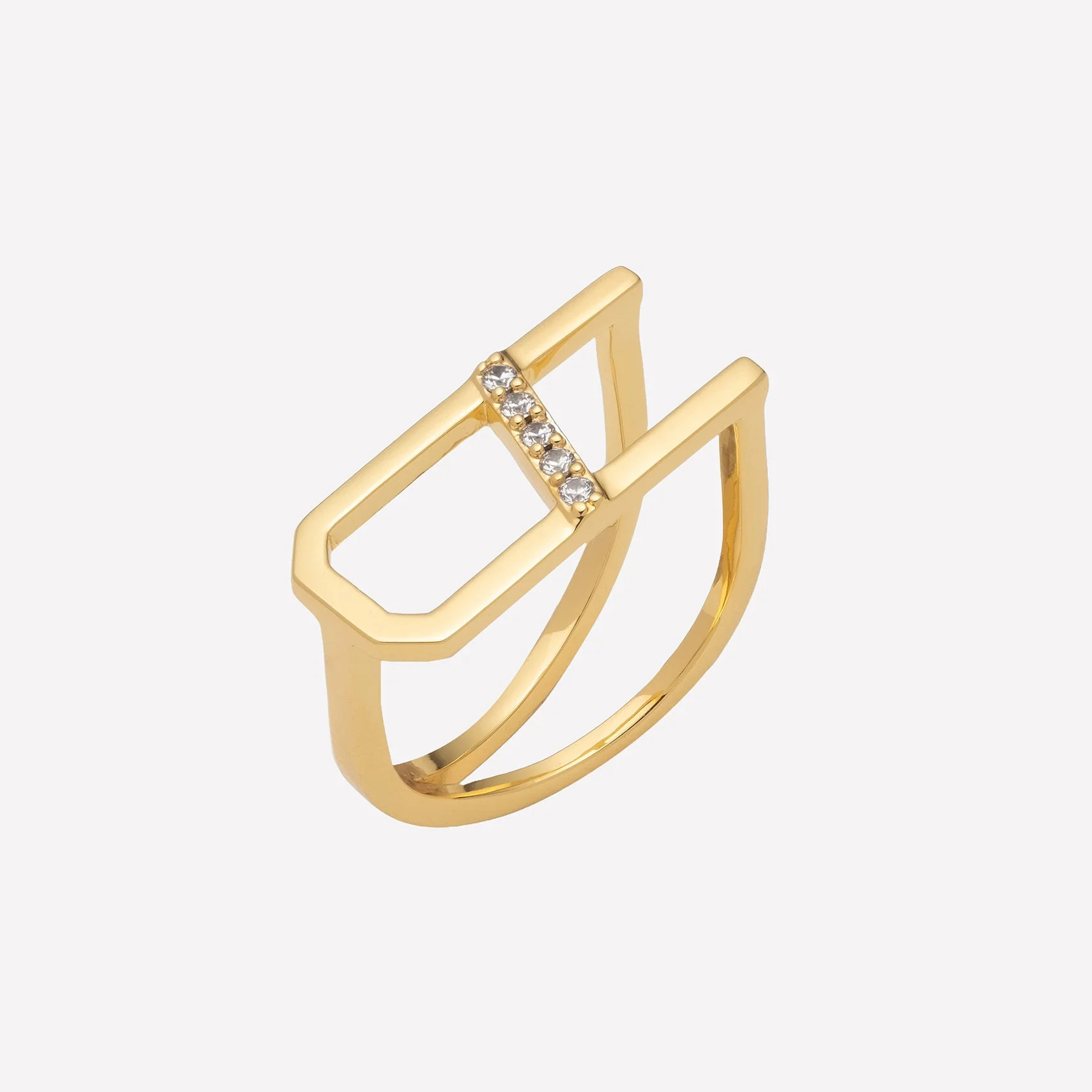 Ariella Chunky Initial Ring | BONHEUR JEWELRY