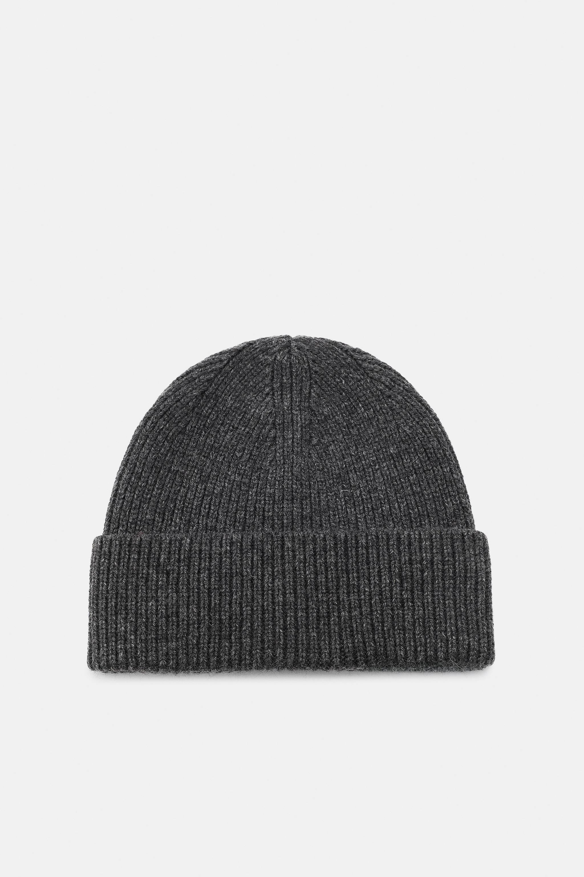 CUFFED RIBBED BEANIE HAT | Zara US