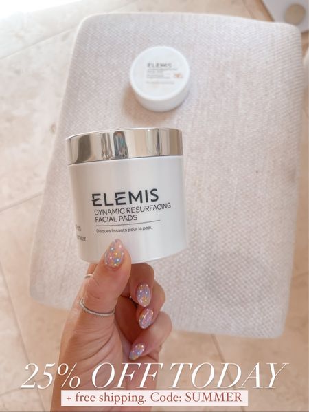 Exfoliating facial pads 
25% off today 
Skincare 

@elemis #elemispartner #ad

#LTKbeauty #LTKunder50 #LTKsalealert