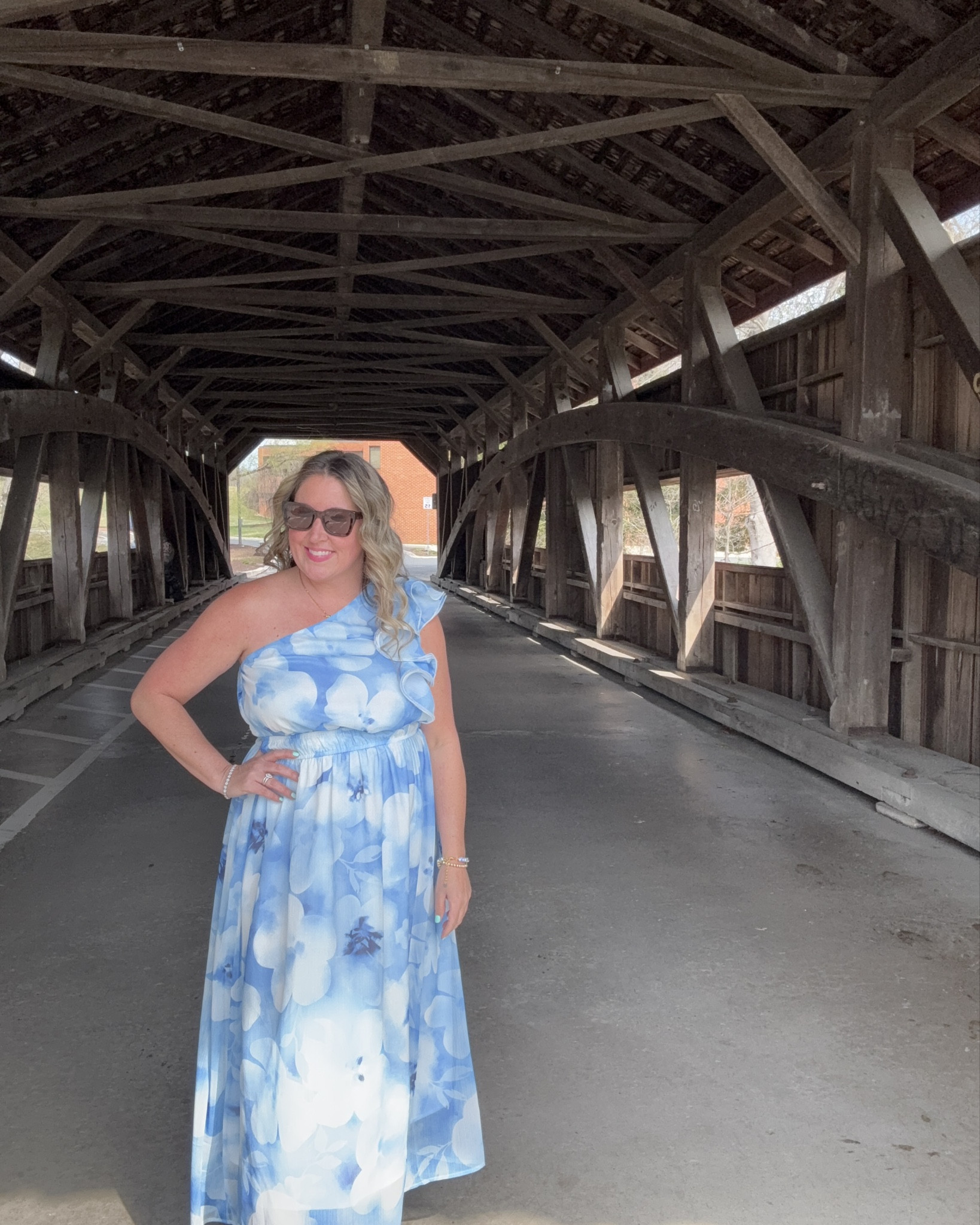 My favorite new maxi dress! Love this one shoulder style with ruffle details! Such a pretty pattern as well🩵

#LTKFindsUnder50 #LTKMidsize #LTKOver40