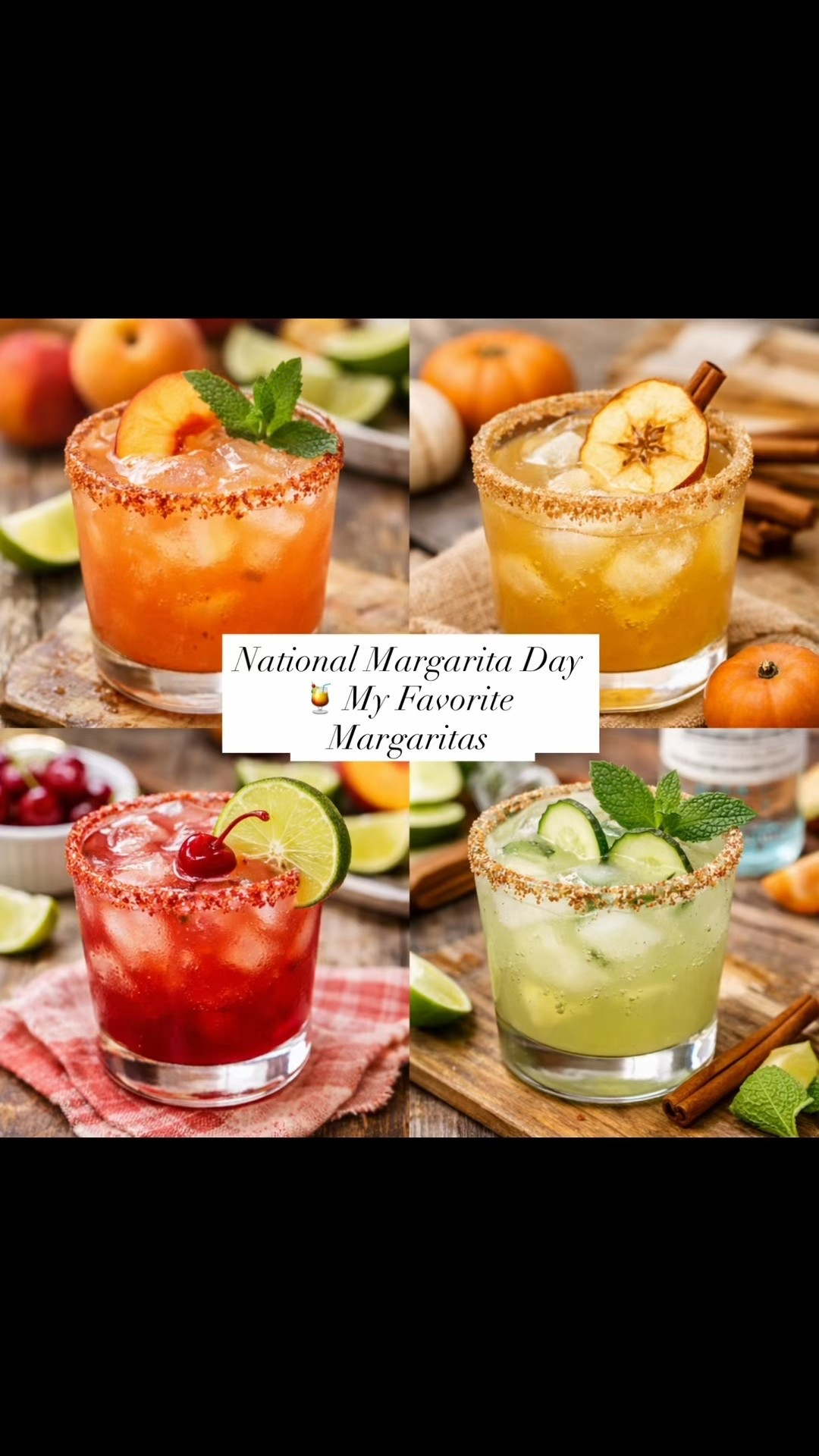 It’s National Margarita Day and I realized I’ve been making my favorite margaritas on repeat… but never had them all in one place 🍹

From juicy Peach 🍑 to fresh Cucumber 🥒, bold Cherry Lime 🍒 and cozy Apple Cider 🍎 — these are the ones I come back to all year long. You know tequila is my jam 😉

Sharing my go-to cocktail making essentials here — my trusty mason jars for shaking, a good strainer, an electric citrus juicer when I’m making big batches, and a few cute barware pieces I love having out when we’re hosting.

Just what I use right here in my Georgia kitchen 🤍

Salt or Tajín?

#NationalMargaritaDay #CocktailEssentials #HomeBar #SouthernHostess #MargaritaSeason

#LTKdayinmylife #LTKHome #LTKfoodie