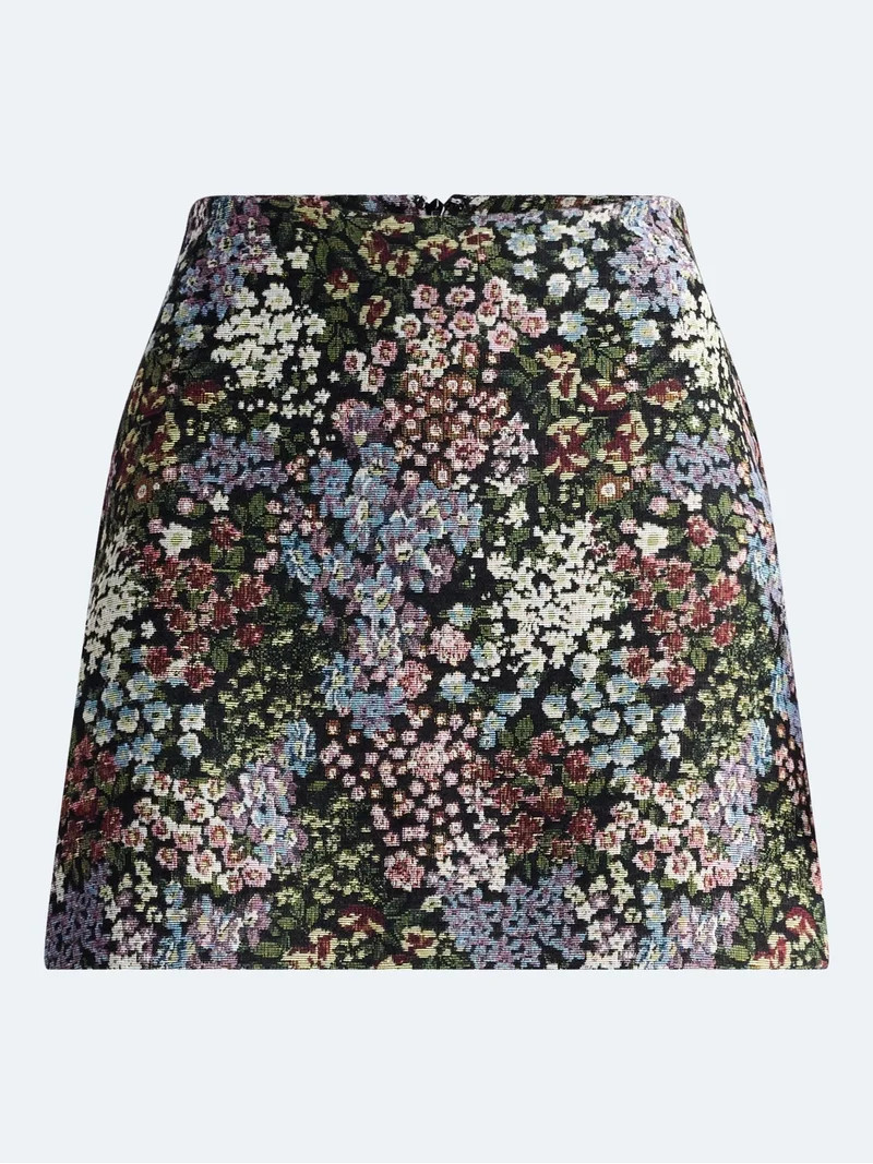 Free Assembly Women's and Women's Plus High-Rise Jacquard Mini Skirt, Sizes 0-28W | Walmart (US)