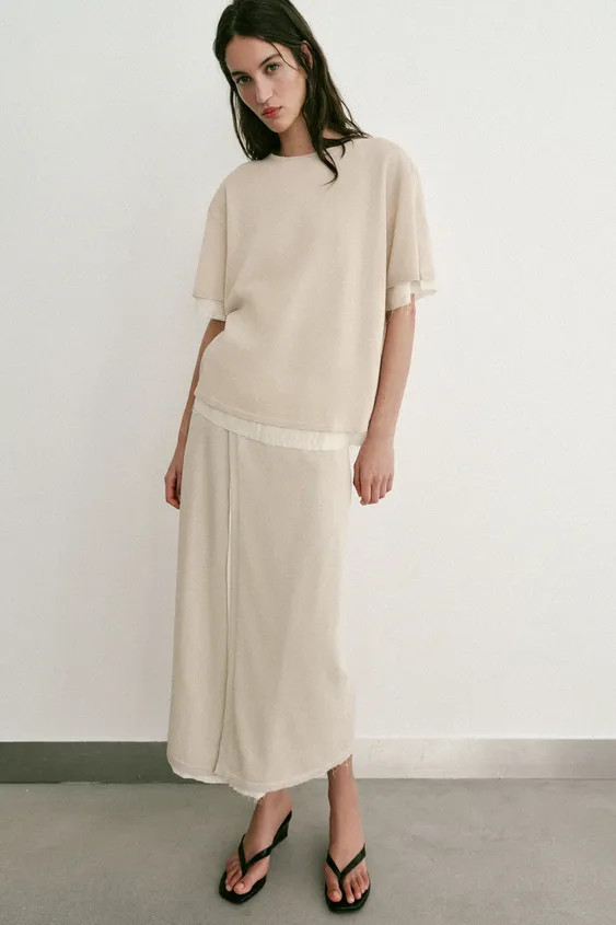 CONTRAST KNIT TOP | Zara UK