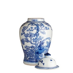 Spring Tree Blossoms Chinese Urn | Wisteria