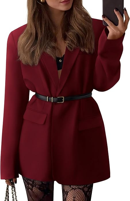 BTFBM Oversized Blazers for Women Business Casual | Amazon (US)
