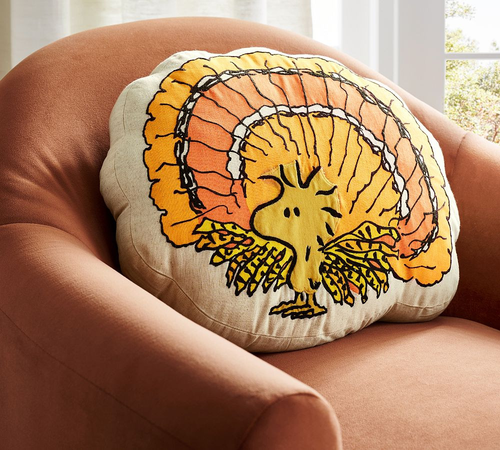 Peanuts™ Woodstock™  Turkey Throw Pillow | Pottery Barn (US)
