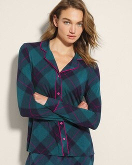 Long-Sleeve Printed Notch Collar | SOMA