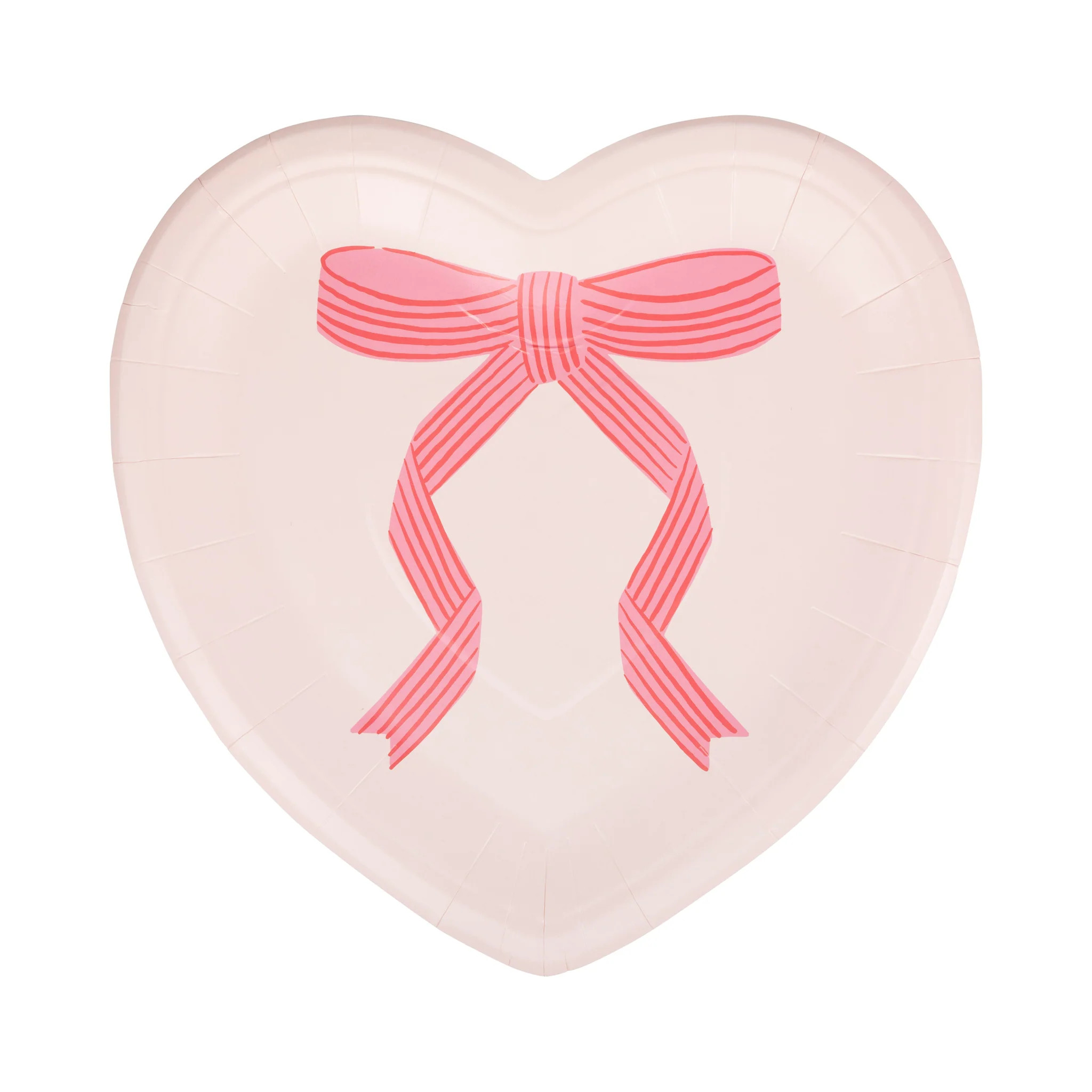 Tied Bow Heart Plate | My Mind's Eye