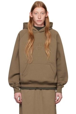 Brown Raglan Hoodie | SSENSE