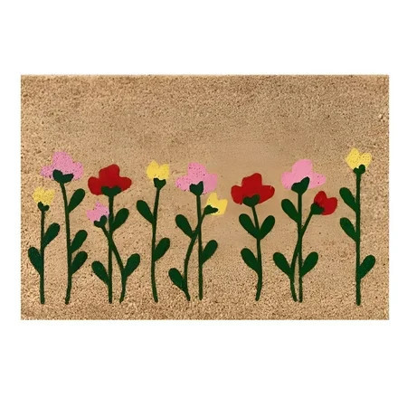 ACDANC 16x24" Summer Floor Mats Flower Doormat Spring Porch Decor Spring Outdoor Mat Outdoor Mats Entry Rugs for Inside House Spring Outdoor Decor Coir Doormat Spring Welcome Mat Outdoor | Walmart (US)