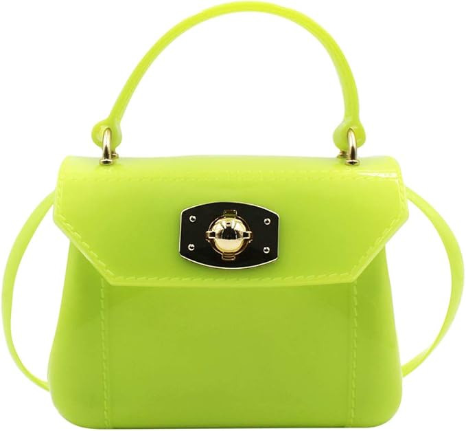 Little Girls Purse Small Candy Color Jelly Crossbody Bag Satchel Tote Handbag Shoulder | Amazon (US)