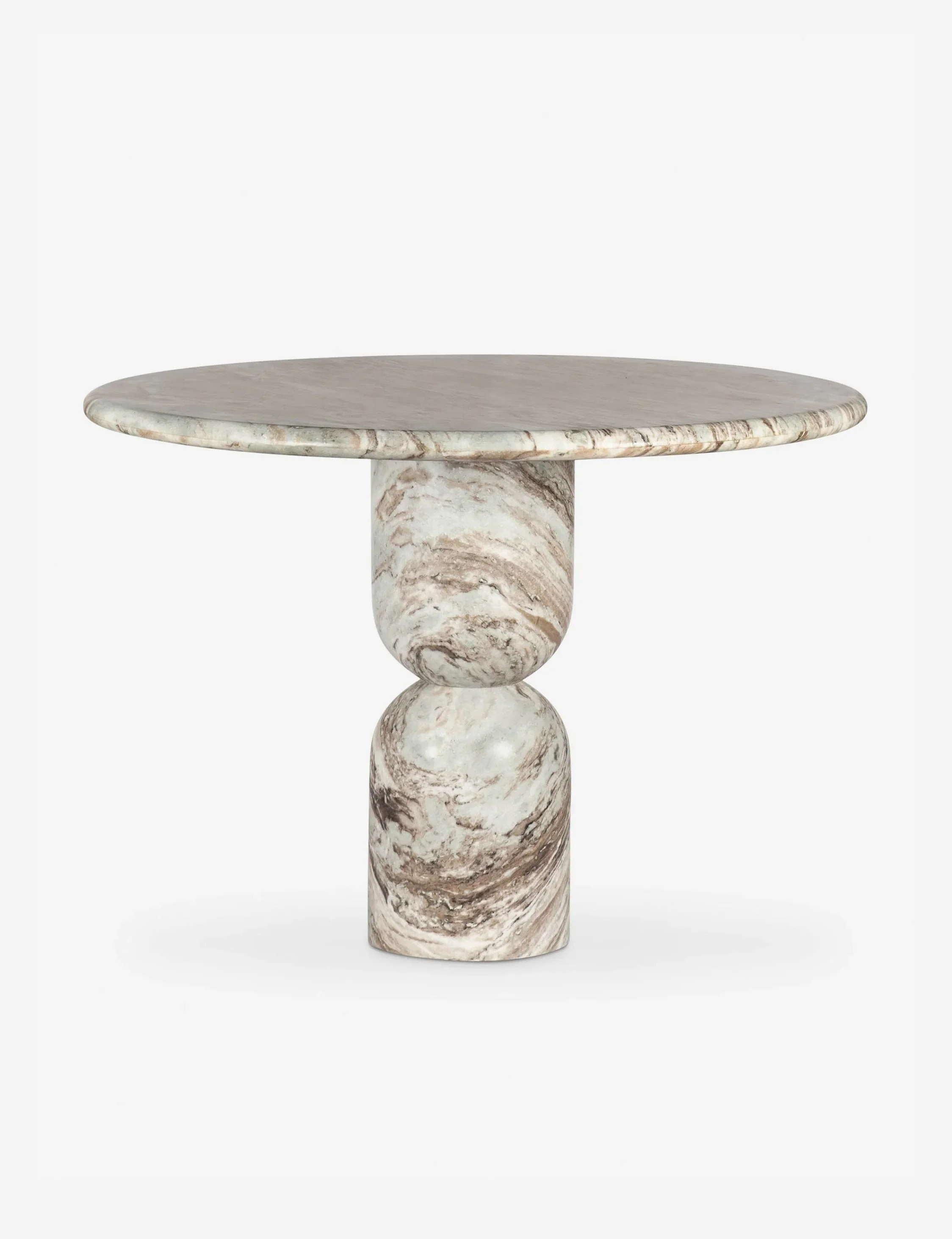 Figueroa Round Dining Table by Amber Lewis x Four Hands, Marble, 42"W | Lulu and Georgia 