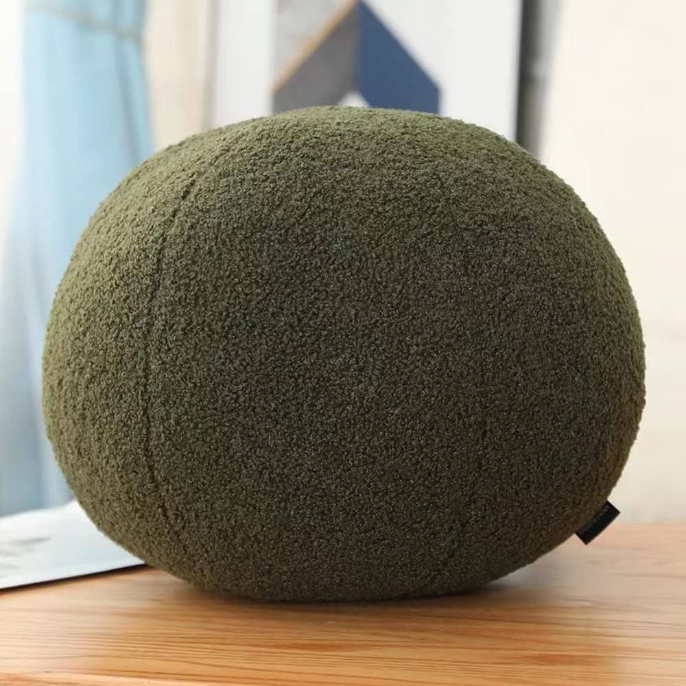 muspu Round Pillow,Ball Throw Pillow,Throw Pillow,Sofa Boucle Sphere Pillow,Home Decor Plush Thro... | Amazon (US)