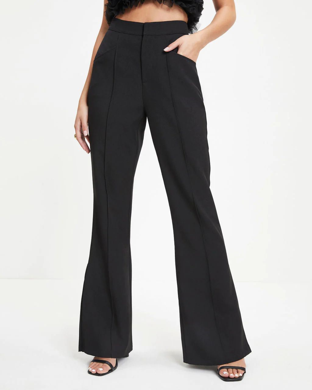 Lana Pocketed Side Slit Pants | VICI Collection