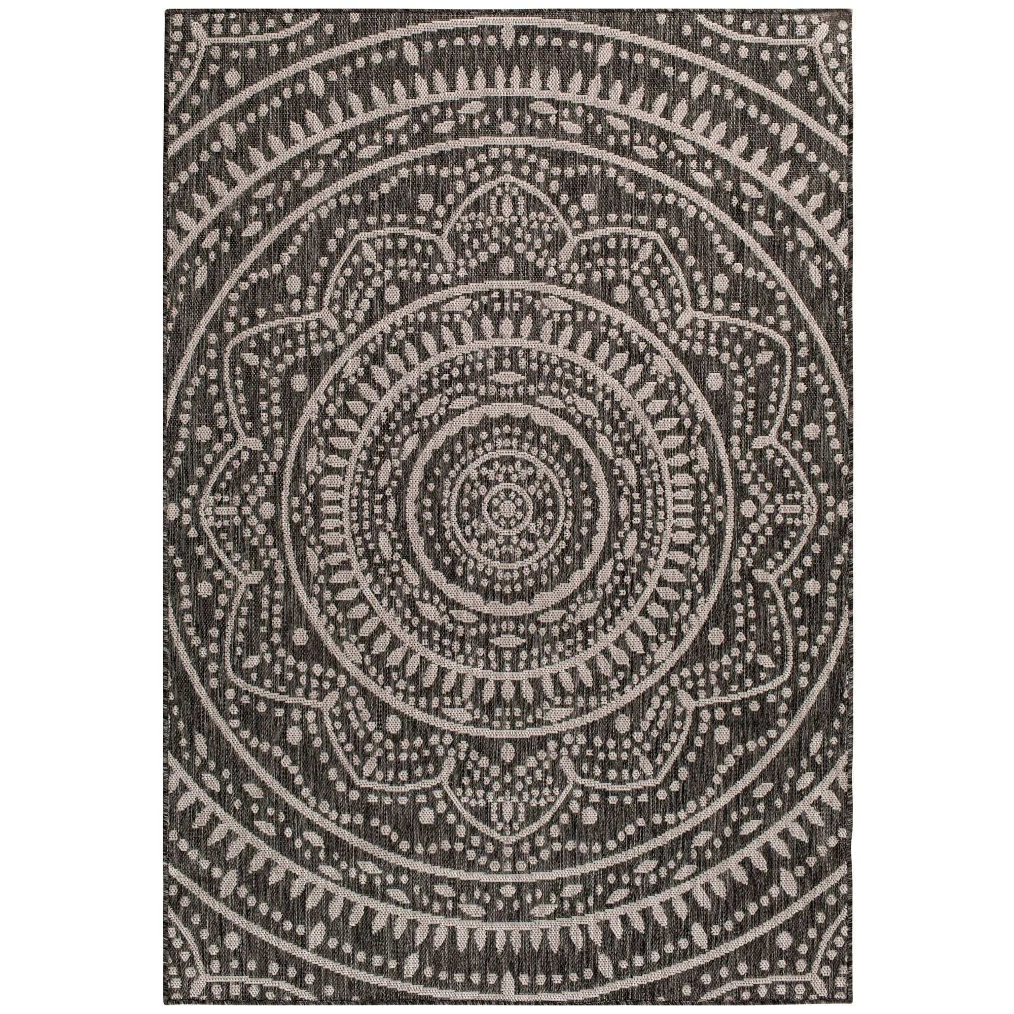 Mainstays Global Medallion Indoor Outdoor Area Rug | Walmart (US)