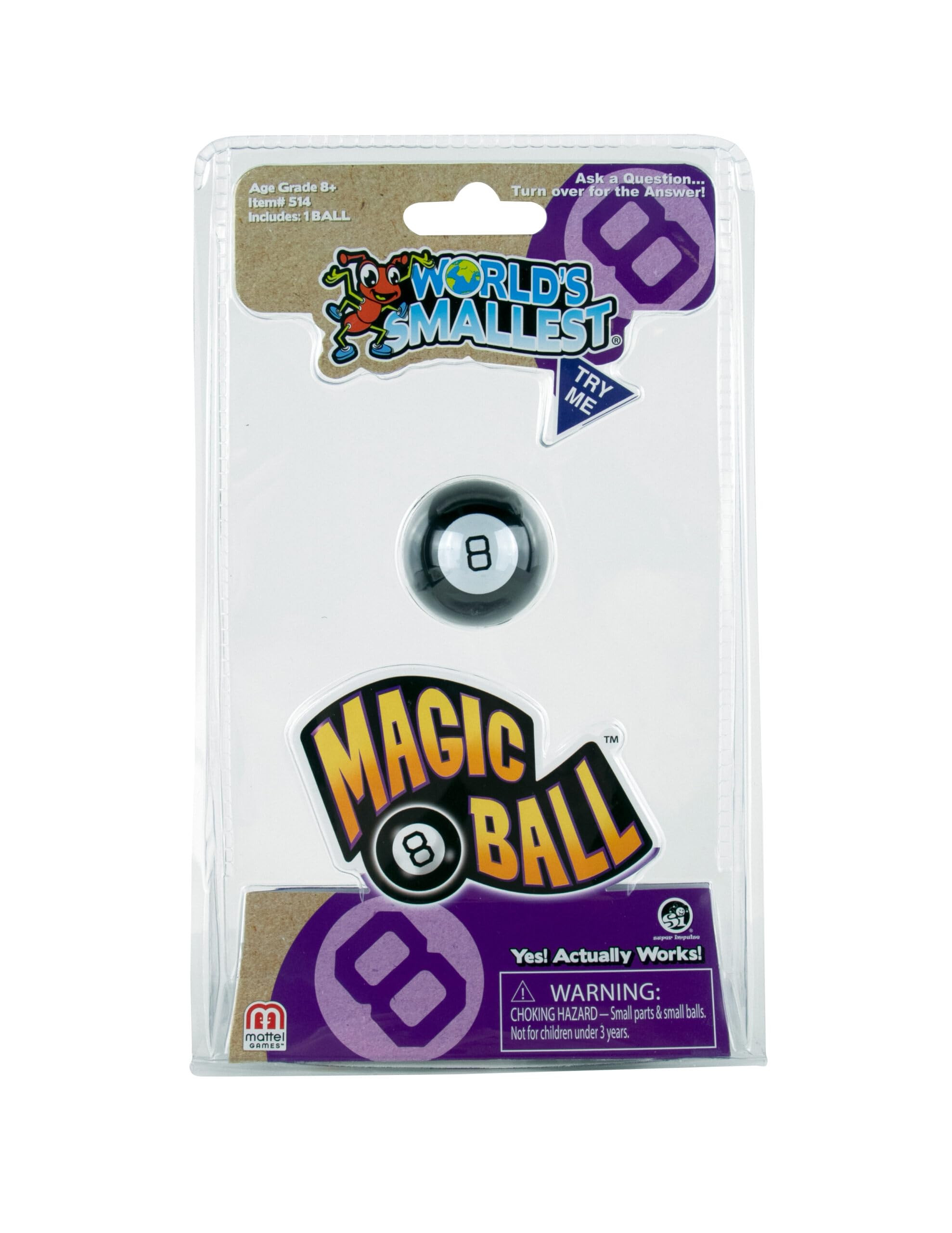 Worlds Smallest Magic 8 Ball, Classic Black | Amazon (US)